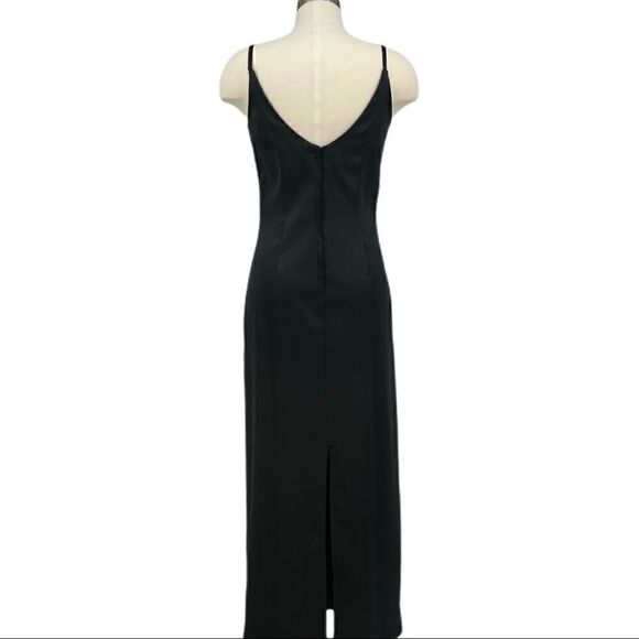 BYER TOO! Black Evening Gown with Floral Sequins - Picture 3 of 9